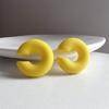 1Pair Sweet Cool Candy Ear Clip For Women Texture Colorful No Pierced Ear Cuff Female Party Daily Jewelry