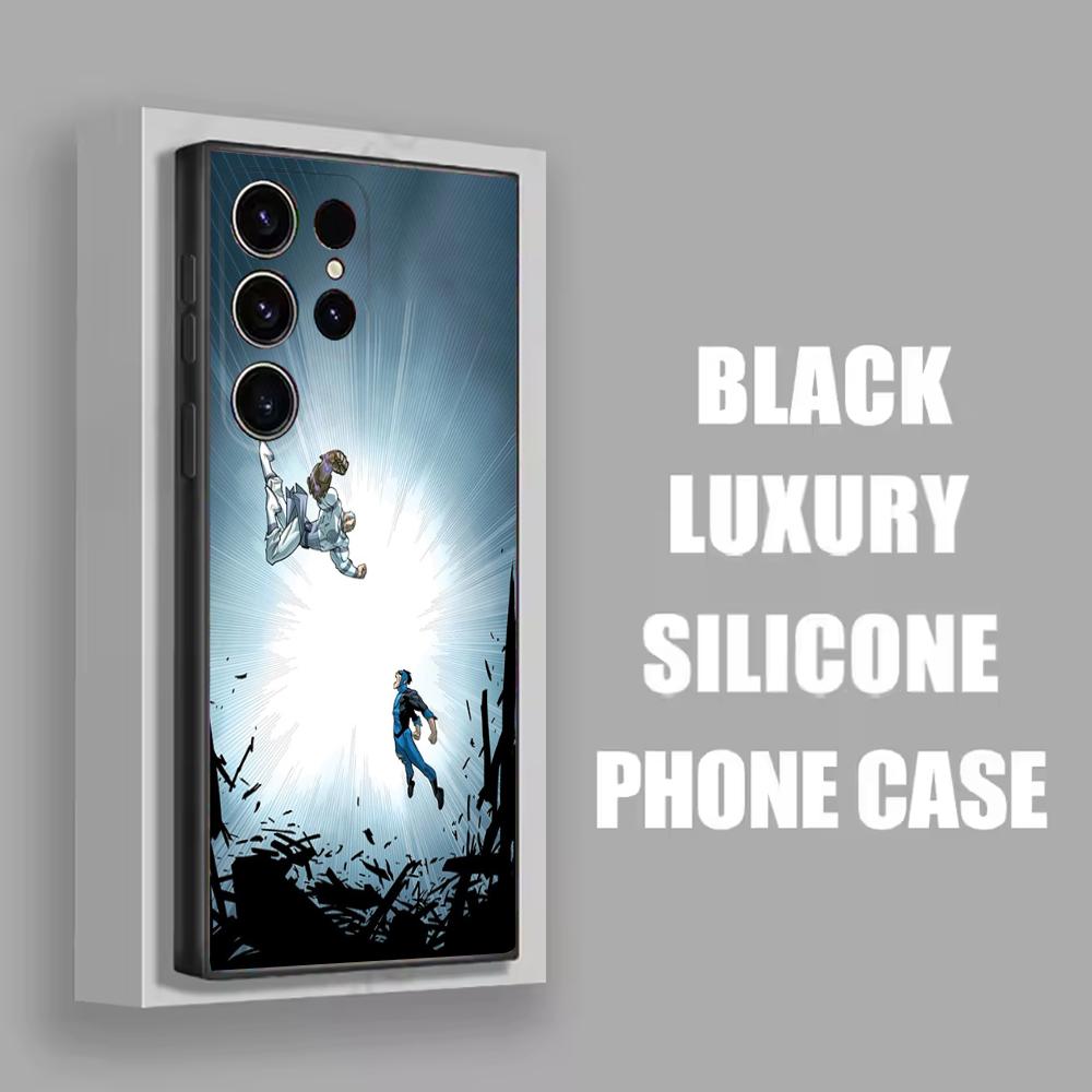 I-Invincible Phone Case For Samsung S25,S24,S21,S22,S23,S30,Ultra,S20,Plus,Fe,Lite,Note,10 Black Soft Shell