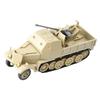 1:72 Scale Miniature Half Track Armored Vehicle Model Toys World War II FLAK37 4D Assembly  DIY Kit