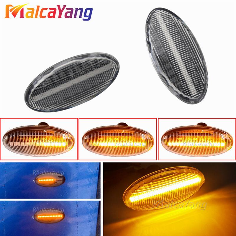 2 Pieces LED Dynamic Turn Signal Side Marker Light Sequential Blinker Light For Mazda 2 For Mazda 3 5 6 BT-50 MPV Car Styling
