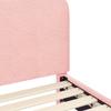 Kids Bed Frame with Headboard Pink 90 x 190 cm Boucle
