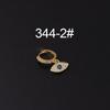 Micro-Pavé Zircon Irregular Ear Cuff Earrings
