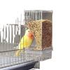 No Mess Automatic Bird Feeder Transparent Food Container Cage Parrot Feeder Accessories For Small Birds Parrot