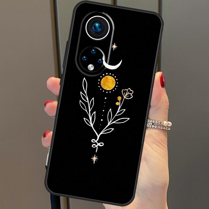 Sun Moon Flowers Cover For Honor 90 70 50 Magic 6 Pro Magic 5 Lite Honor X6a X7a X8a X9a X8b X9b X8 X9 Case