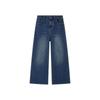 ELLE KIDS Flickors Raka Jeans med Kattbroderi