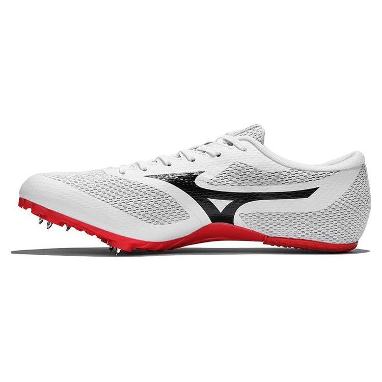 Mizuno Sprint X  Entry Level Running Shoes Non-Slip Durable Low-Top Running Shoes Unisex Sneaker White Red U1GA232407