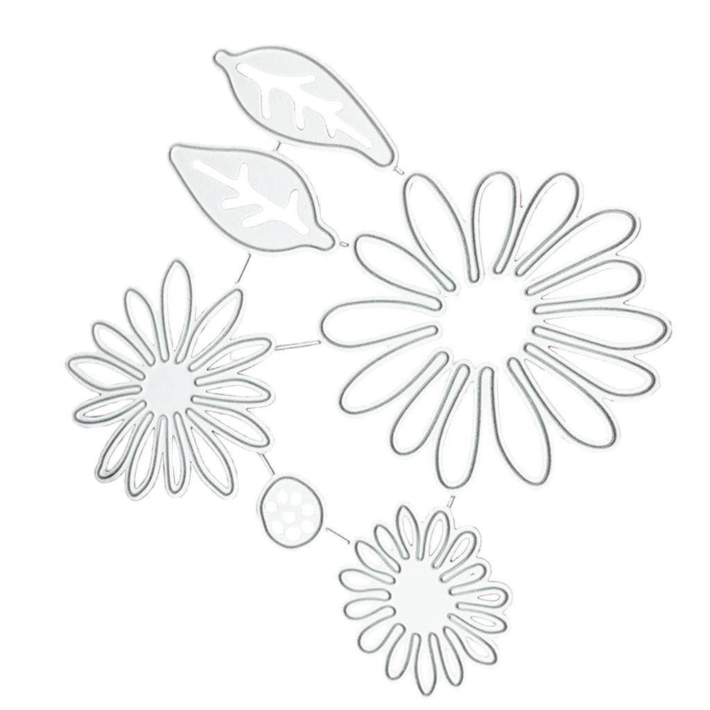 Präge-Stanzformen Blumen und Blätter Blumen- und Blätter-Stanzformen für Kartenherstellung DIY Scrapbooking Album Papierbasteln