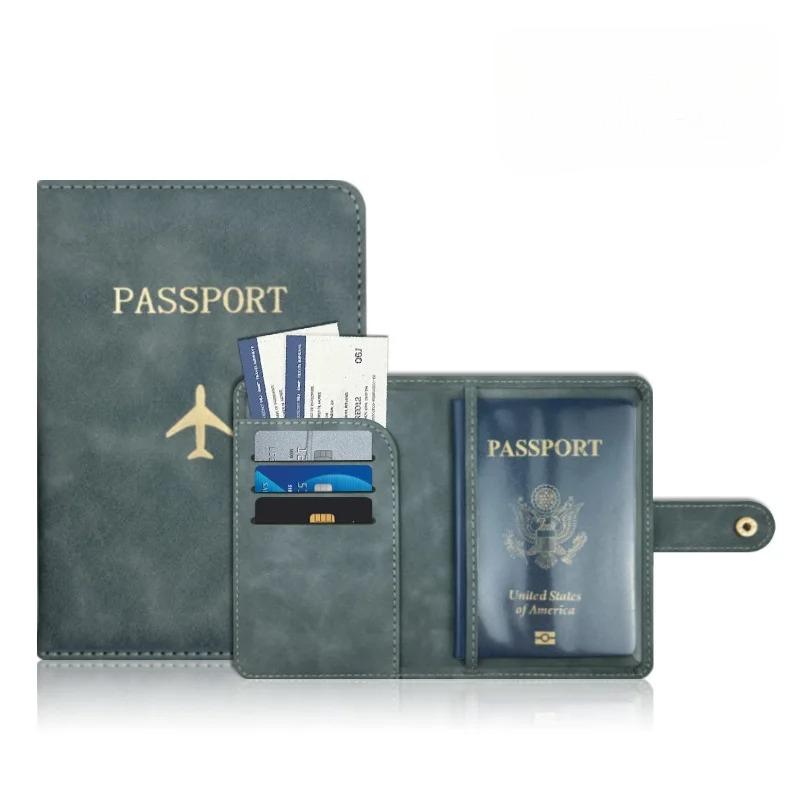 Airplane Hasp Passport Clip Multi Card Slots Passport Cover Id Card Holder Credit Card Holder Passport Holder Travel Accessories