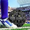 Black And White Stripes With Star Printed No. 5 Soccer Balls, High-Quality, Anti-Slip, Protective Football, A Unique Gift ,Birthdays,Christmas Gifts