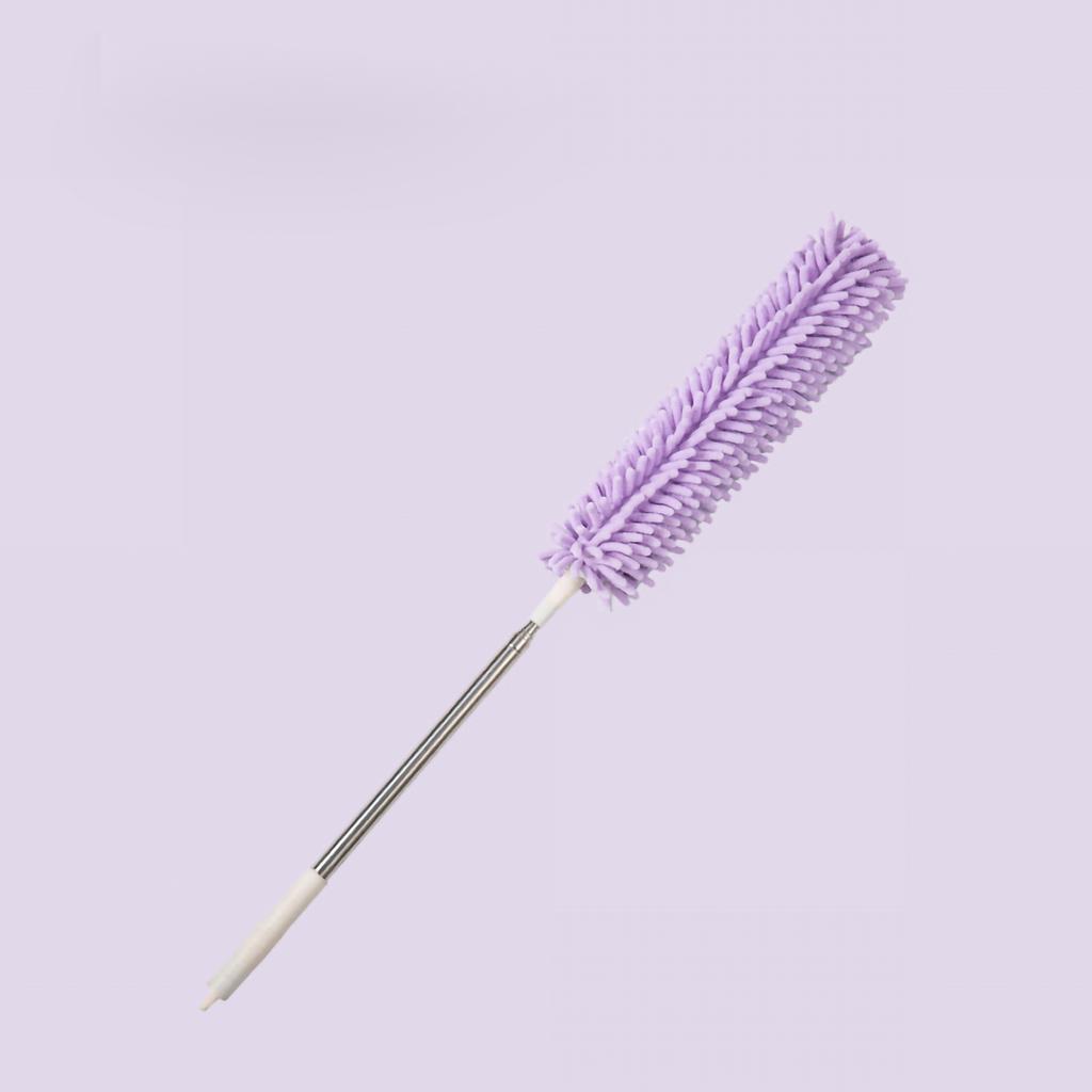 Telescopic Duster Handheld Dust Remover Washable Bendable Head for Household Ceiling Furniture Cleaning Telescopic Duster