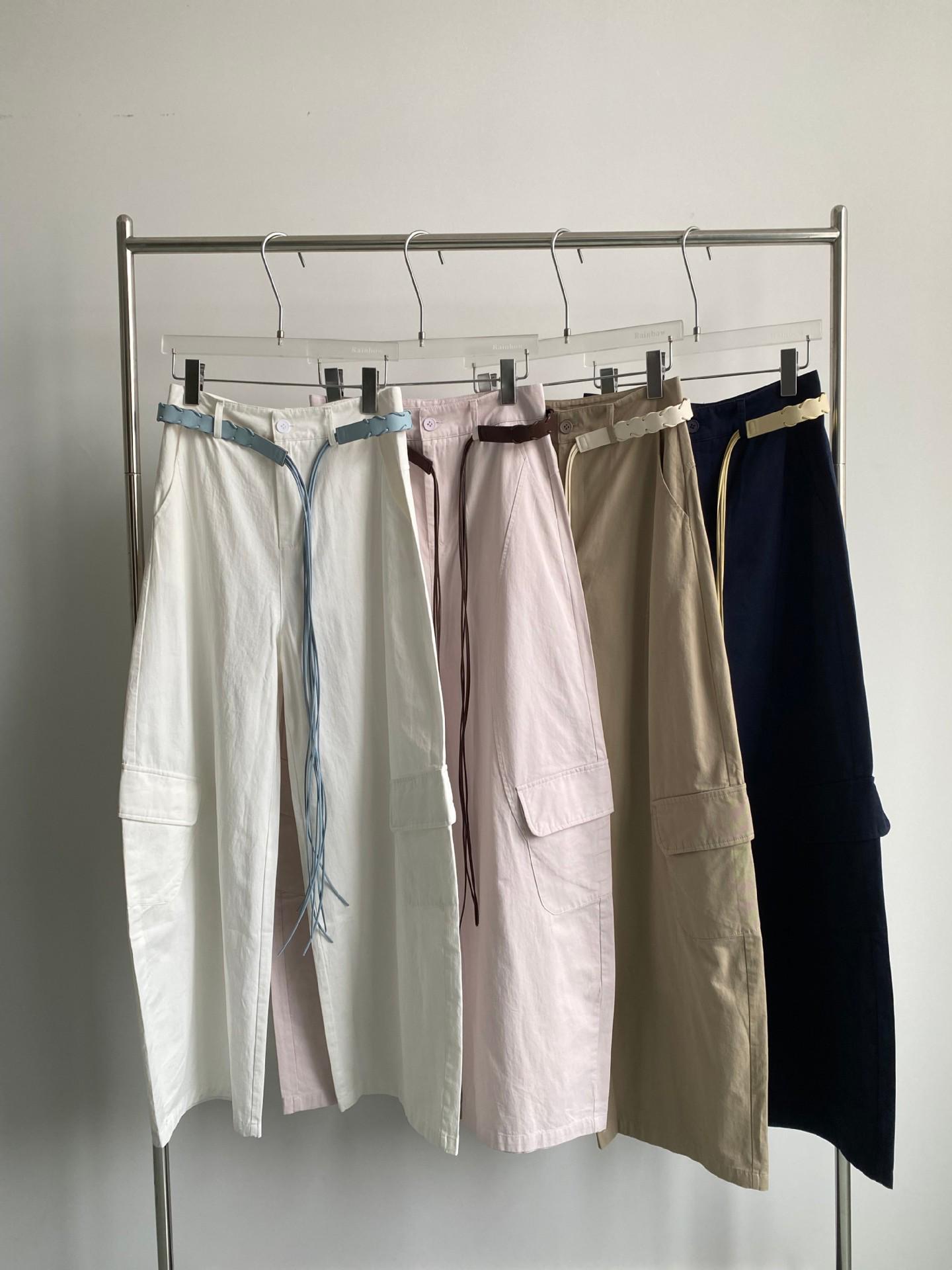 Mishang  Women s Korean Lace-Up Wide-Leg Workwear Pants in Sweet Cool Street Style. Large