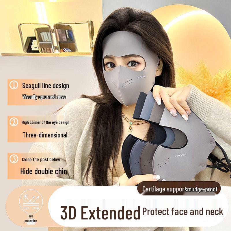 Ladies' Full Face Windproof Winter Mask - Warm & Cold-Proof for Cycling
