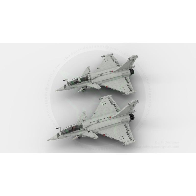 Platinum Brick MOC: Dassault Rafale M Carrier Fighter 1:35 Model