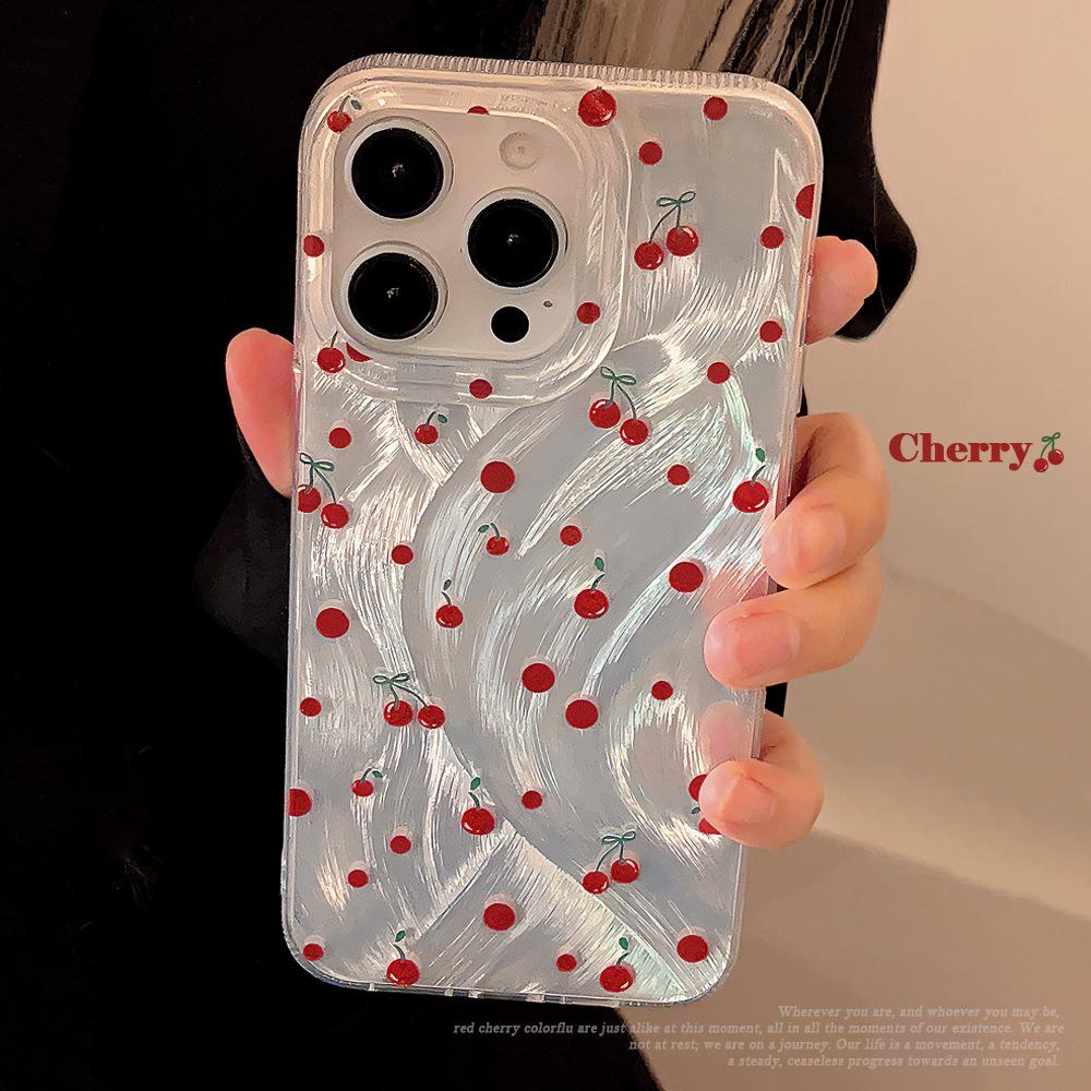 Art Red Dot Cherry Case for iPhone 17 iPhone 17 Pro Max