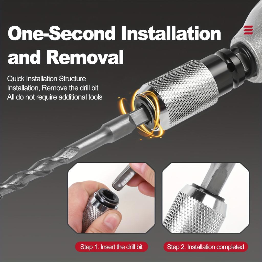 1pc High-Durability Chrome-Vanadium Steel Electric Wrench To Hammer Convert Head For Electric Drill Convert Adapter