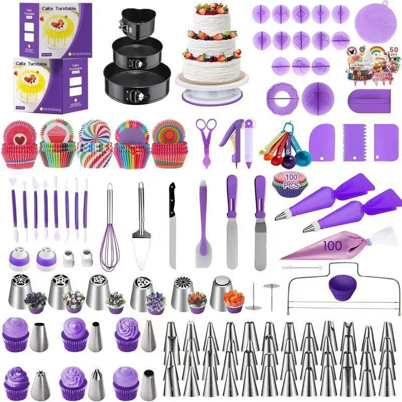 471-Piece Cake Decorating Kit With Turntable