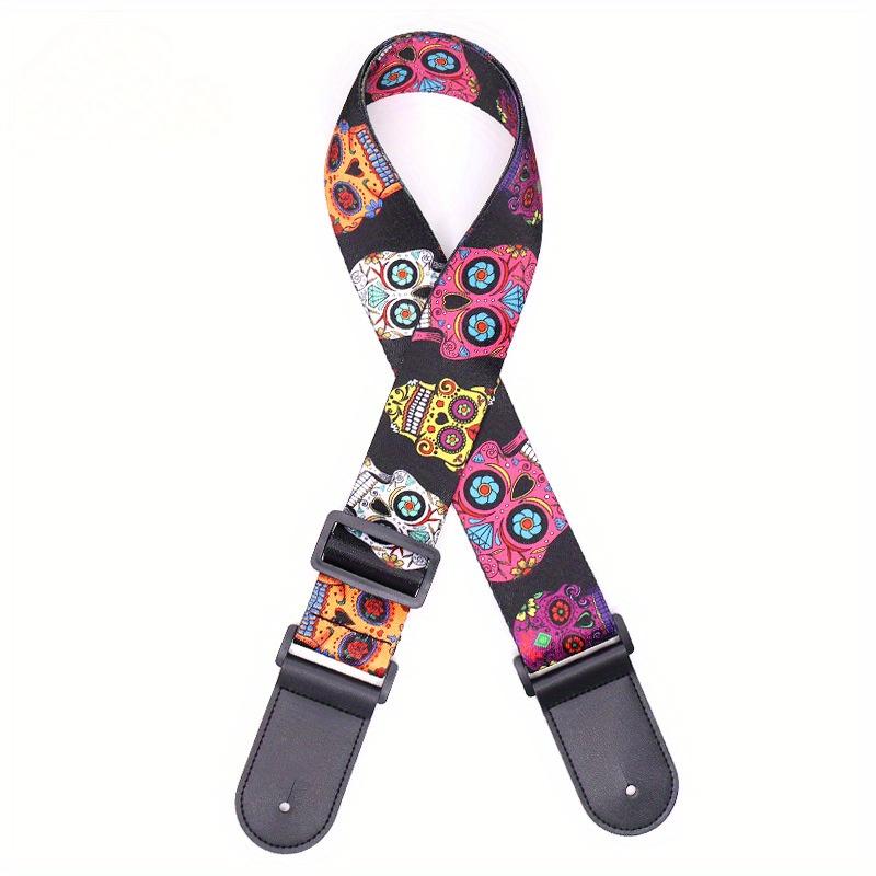1 pc  Acoustic Guitar Strap Electric Guitar Straps with Leather Ends Adjustable Classical Guitar Straps