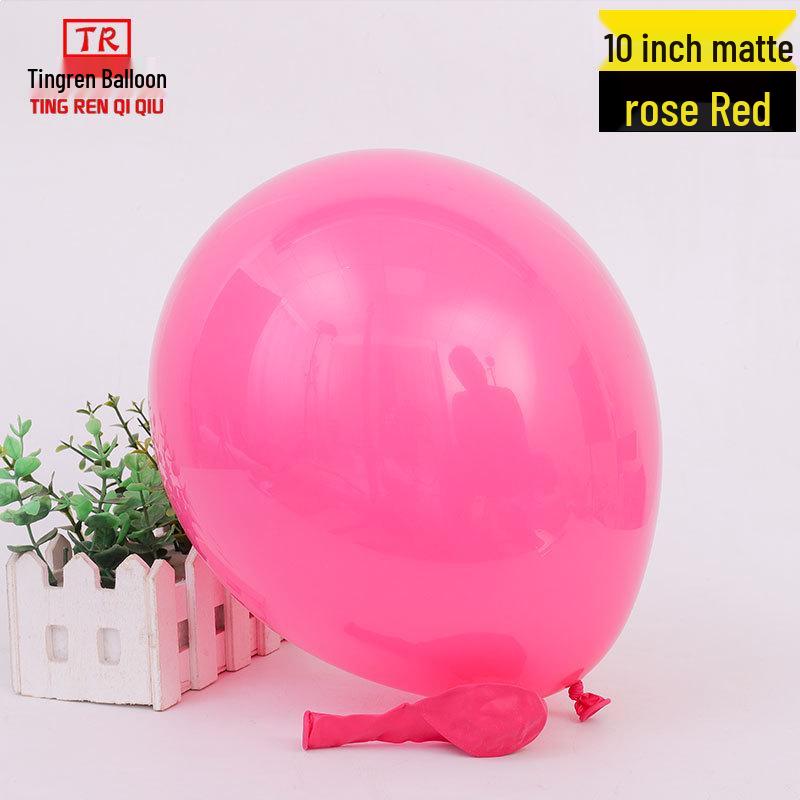 10-inch Wedding Celebration Matte Balloons - Pack of 1.8g Round Latex for Party Decorations & Arrangements.