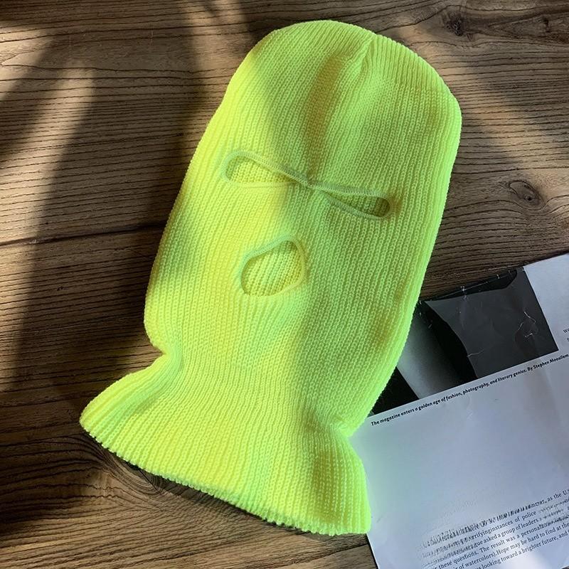 

Knitted Beanie Hat For Men And Women Warm Winter Casual Streetwear Perfect For Fall Season Fluorescent Yellow
