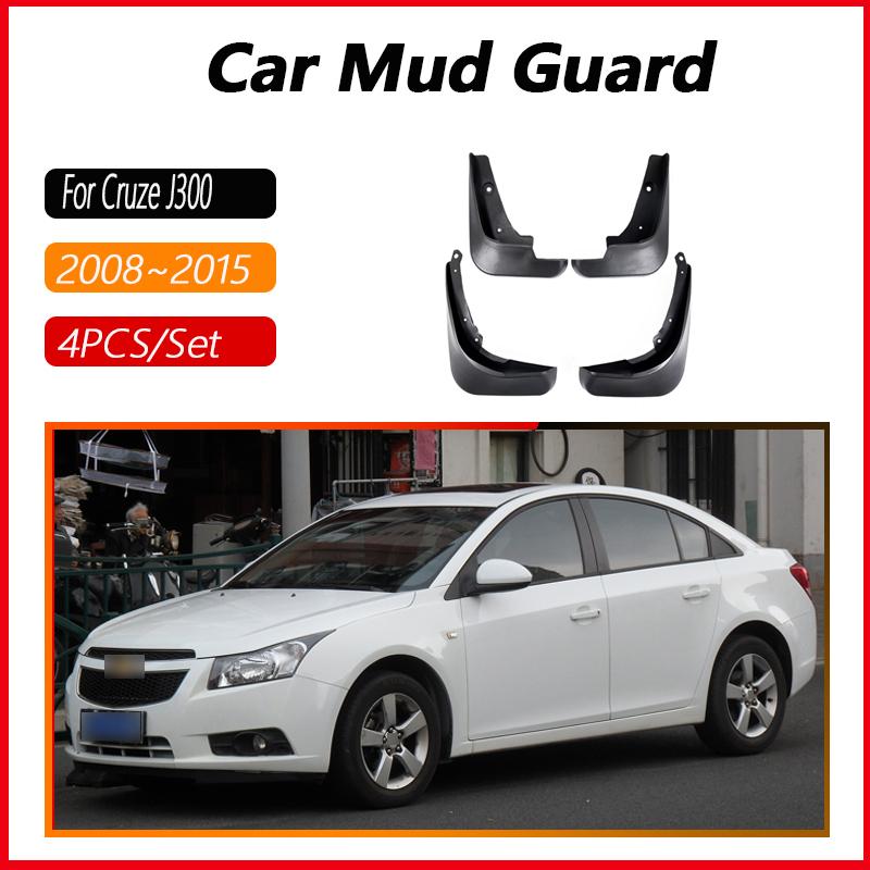 Autoschmutzfänger für Chevrolet Cruze J300 Zubehör 2008~2015 4 Stück Schmutzfänger Kotflügel Spritzschutz Klappe Spritzschutz Schmutzfänger Abdeckung Teil