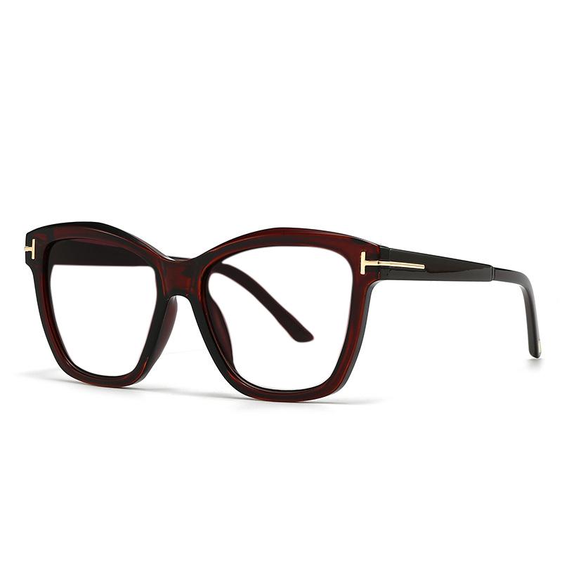 Vintage Oversized Cat Eye Anti Blue Light Reading Glasses Women Men Finished Presbyopia Eyeglasses Customized Prescription Glass