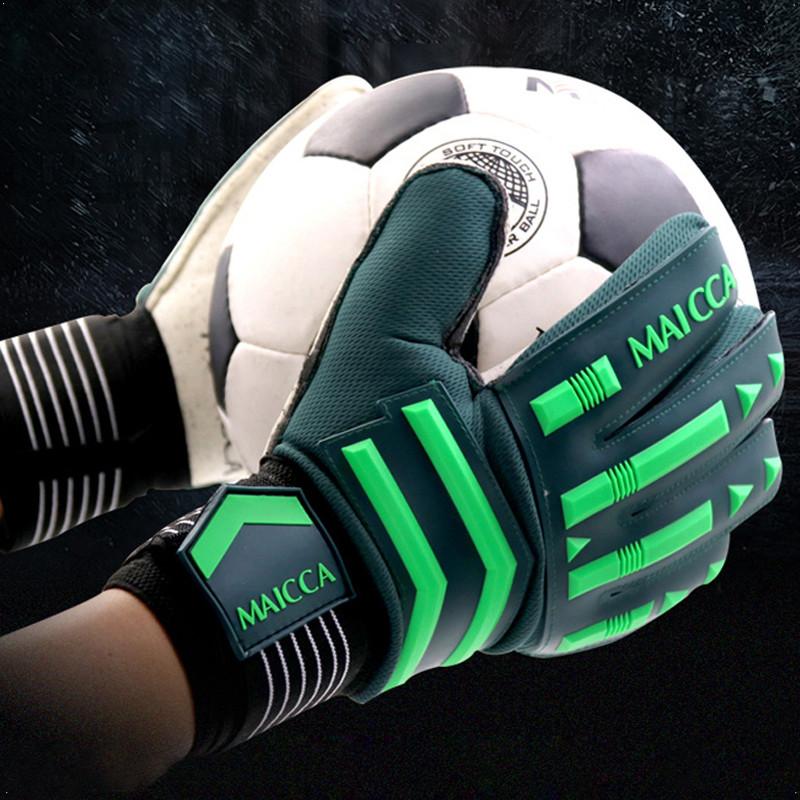Professional Goalkeeper Gloves Thickened Latex Finger Protection Adults Anti-Slip Goalie Football Gloves Professional Soccer