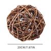 8/10/12/20CM Wicker Rattan Balls DIY Handmade Weaving Ball Christmas Hanging Floral Ball Decoration Decorative Xmas Tree Pendant