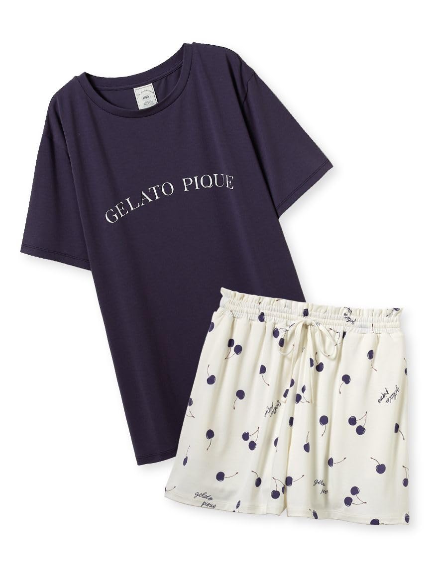

Gelato Pique and Shorts Set NVY 4-Pattern T-Shirt (PWCT252311) Women s
