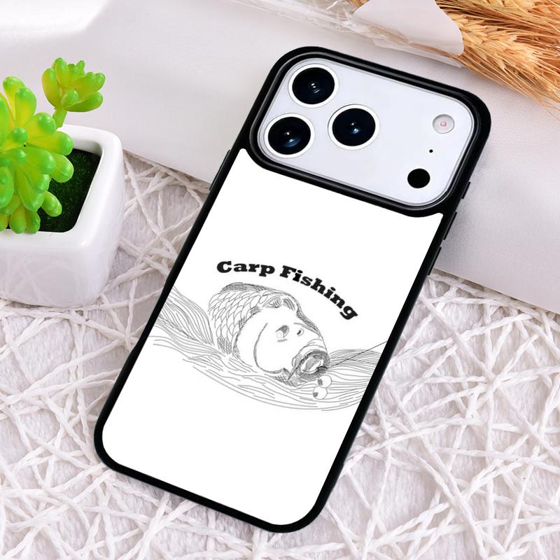 Carp Fishing Fish Phone Case for iPhone 17 Air 16 15 11 12 14 13 Pro Max Shockproof Cover