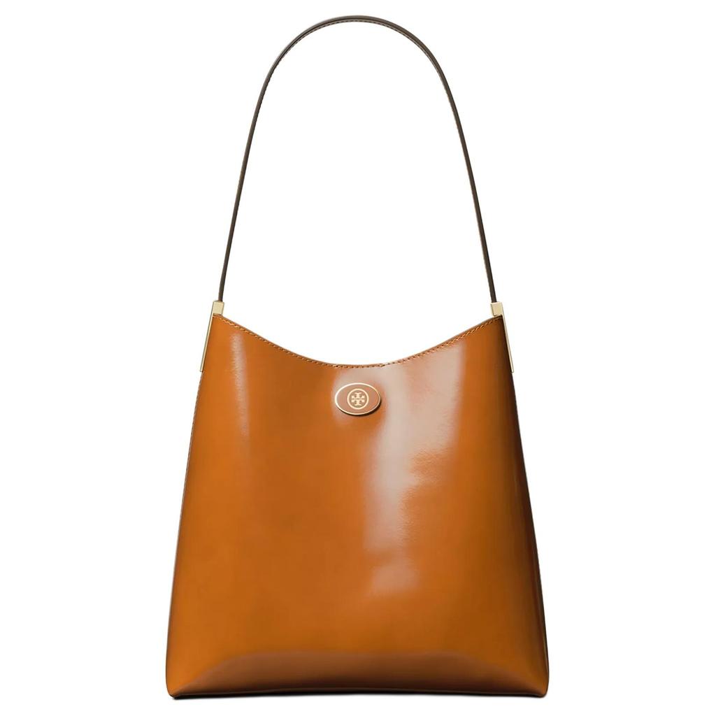 Tory Burch Robinson Gold Buckle Suede Texture Shoulder Bag Women Shoulder Bag Deep-Rust 179271-223