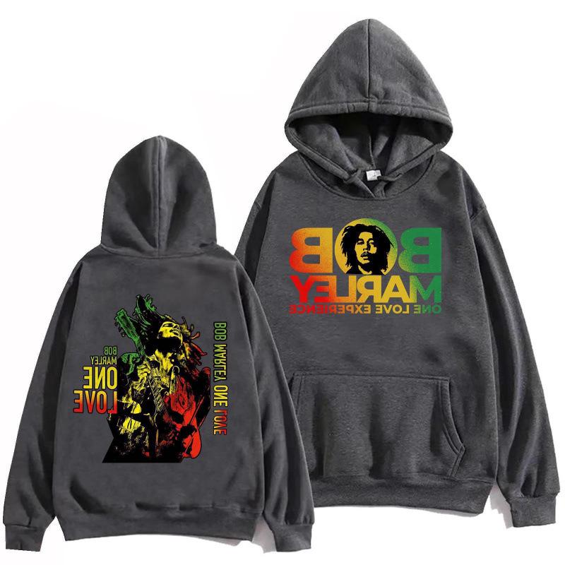 Sudadera con capucha Hip Hop Harajuku Talla Europea Bob Marley 2026