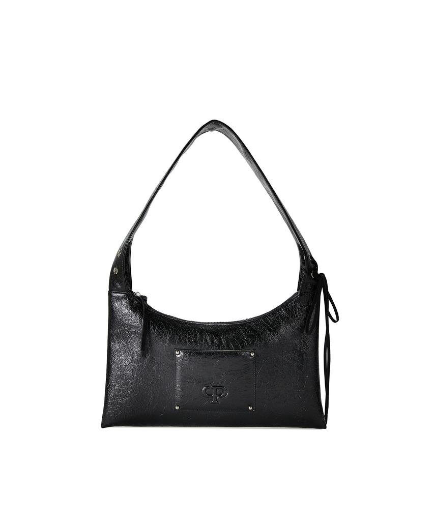 Christine Project Eyelet Flat Shoulder Bag(Black Pepper)
