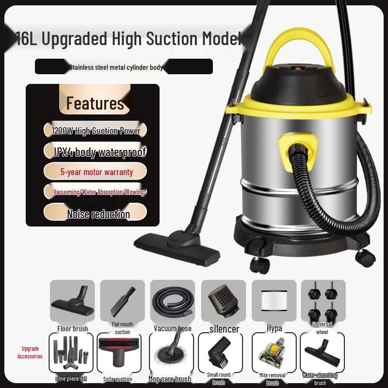 Janipu Commercial Wet/Dry Barrel Vacuum Cleaner
