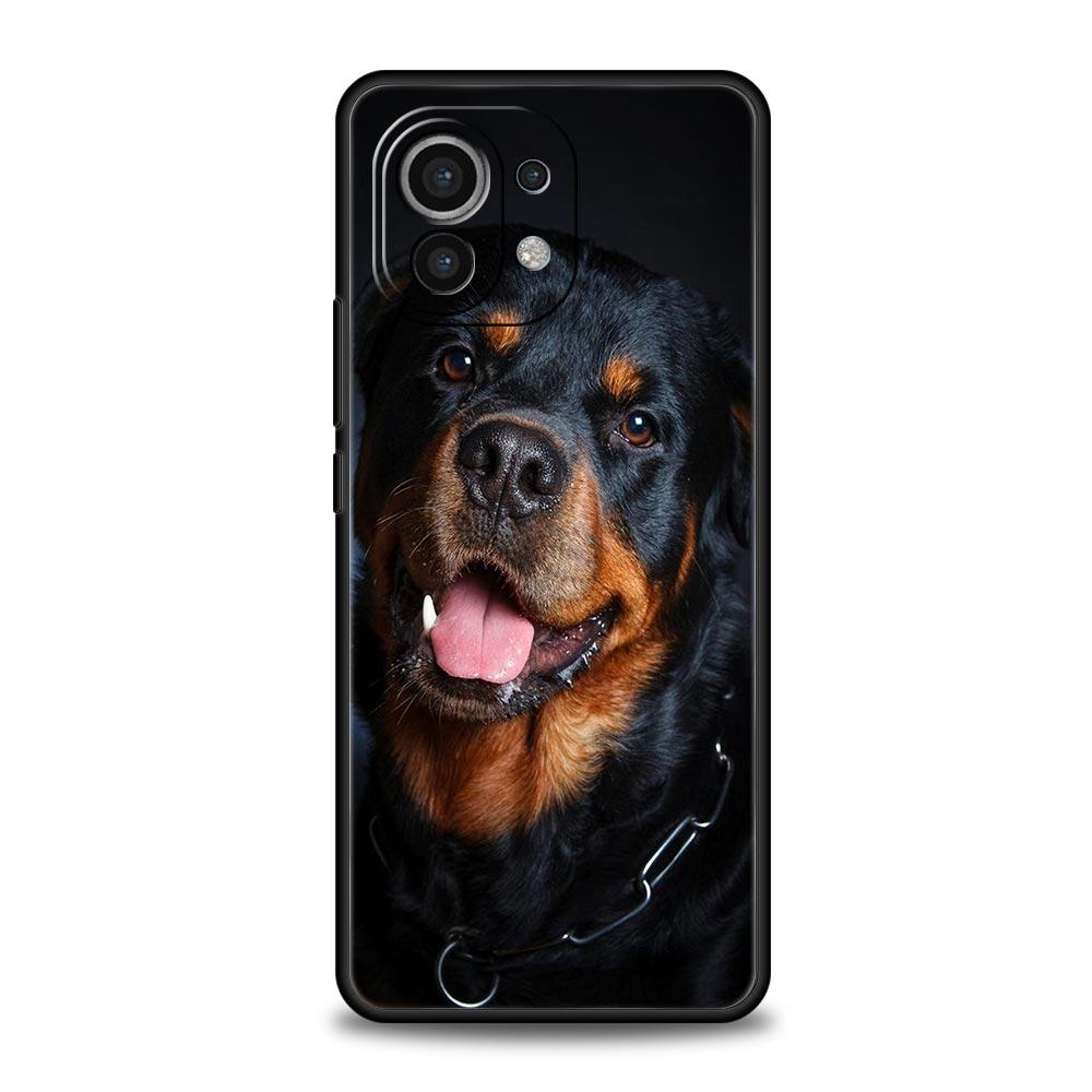 

Чехол для телефона с изображением собаки ротвейлера для Xiaomi 13 12 11 Lite 12T 11T 10T 9T Mi Poco X5 M4 M3 X4 X3 Pro F5 F4 F3 GT 5G черный силиконовый чехол Xiaomi Mi 9T