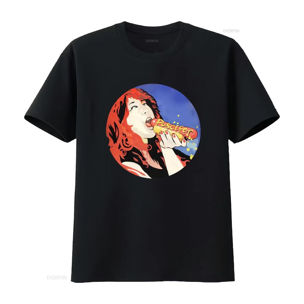 PUSCIFER HOTDOG For Fan Black Size S XL Funny T Shirt AH w vintage Washed Stretched graphic homme Unisex Casual