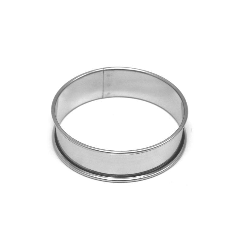 Stainless Steel Mousse Ring Round Cake Mold Double Rolled Tart Rings Fruit Pie Cake Dessert Cookie Making Kitchen Accessories