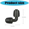20 Pieces Durability Irrigation Elbow Connectors Leakproof Joints forDrip Systems Quick Installation No Tools Required