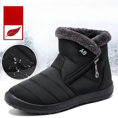 Plus-size Cotton Shoes, Snow Boots, Warm Cotton Boots, Fleece and Thickened Versatile Women's Boots