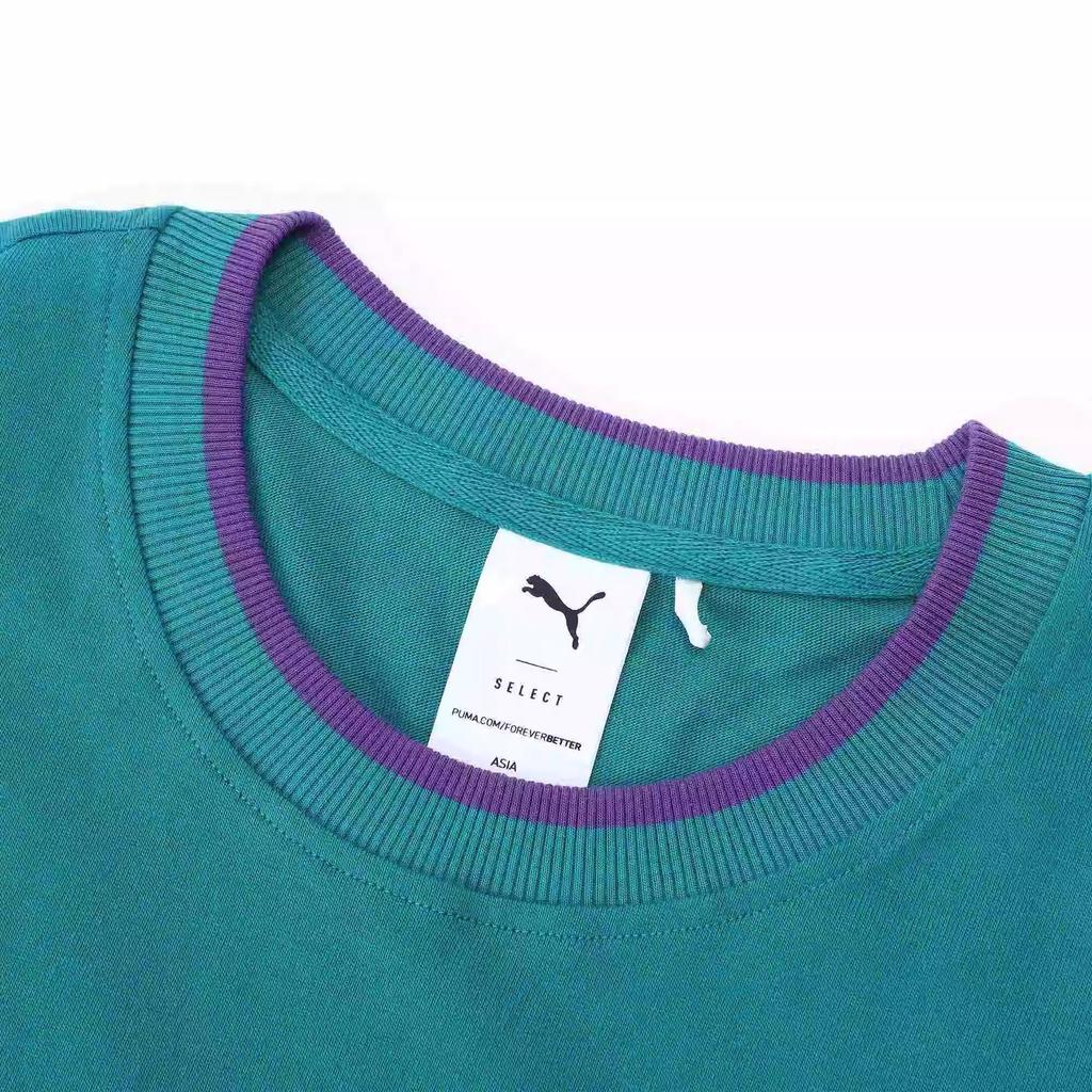 Puma Archive Pack Casual Comfortable Soft Skin-Friendly Short Sleeve T-Shirt Unisex Tops Dark-Blue 622778-87