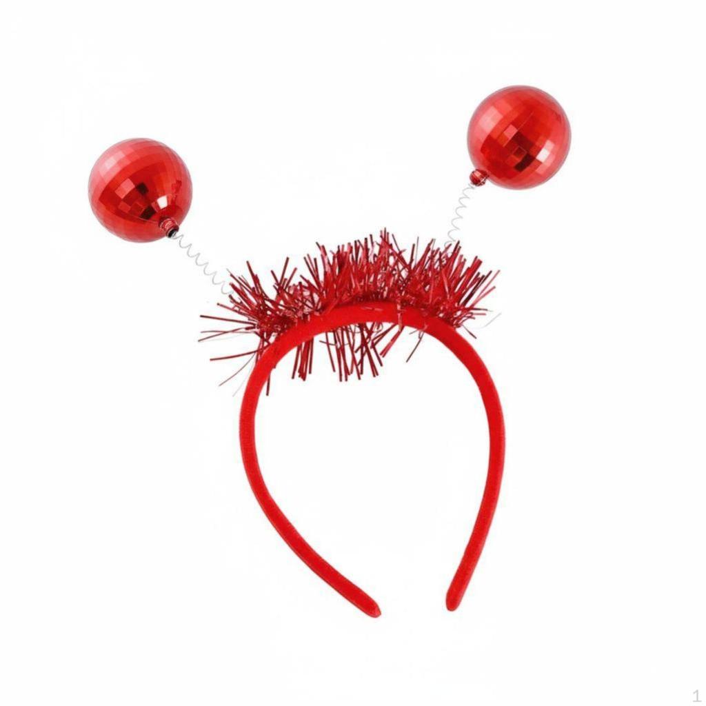 Retro Disco Headband, Colorful light orb, Sparkle Party Hairband, Christmas Costume Accessory
