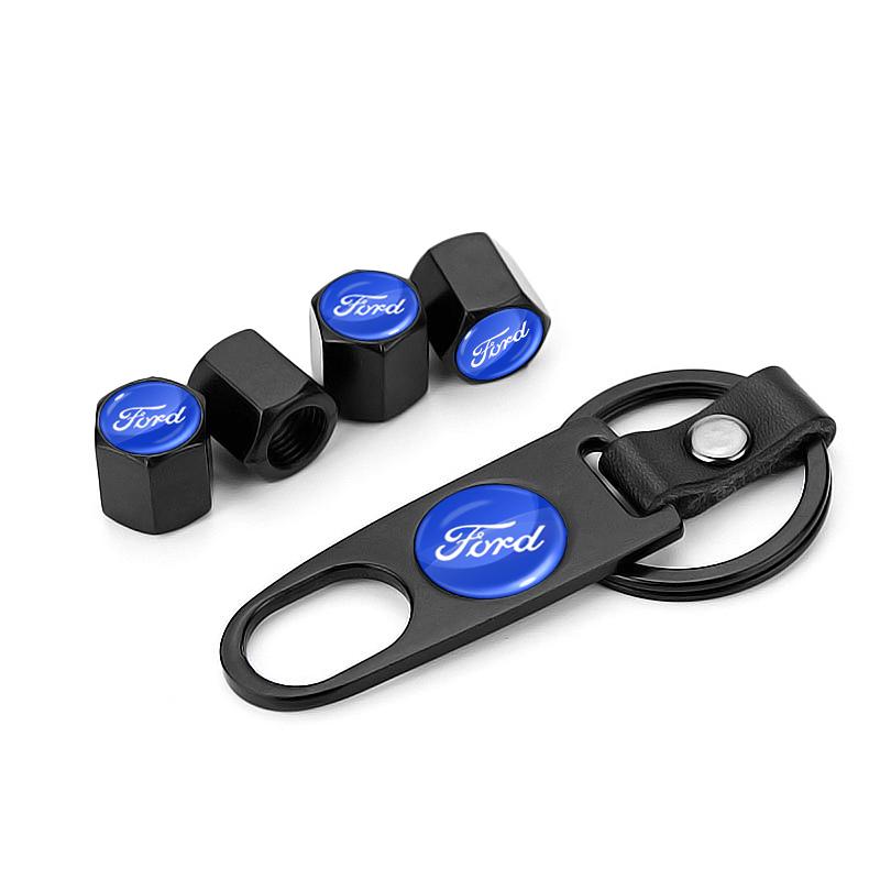 Cap Ventil Anvelopă Auto Capac Tulpina Roată cu Breloc Cheie cu Cheie Pentru Ford Focus Mondeo Kuga Fiesta MK7 Escort Explorer Edge 2 4 MK2 MK4