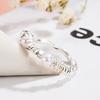 Women's Irregular Silver Pearl Index Ring - 2023 Lightweight Luxury Design