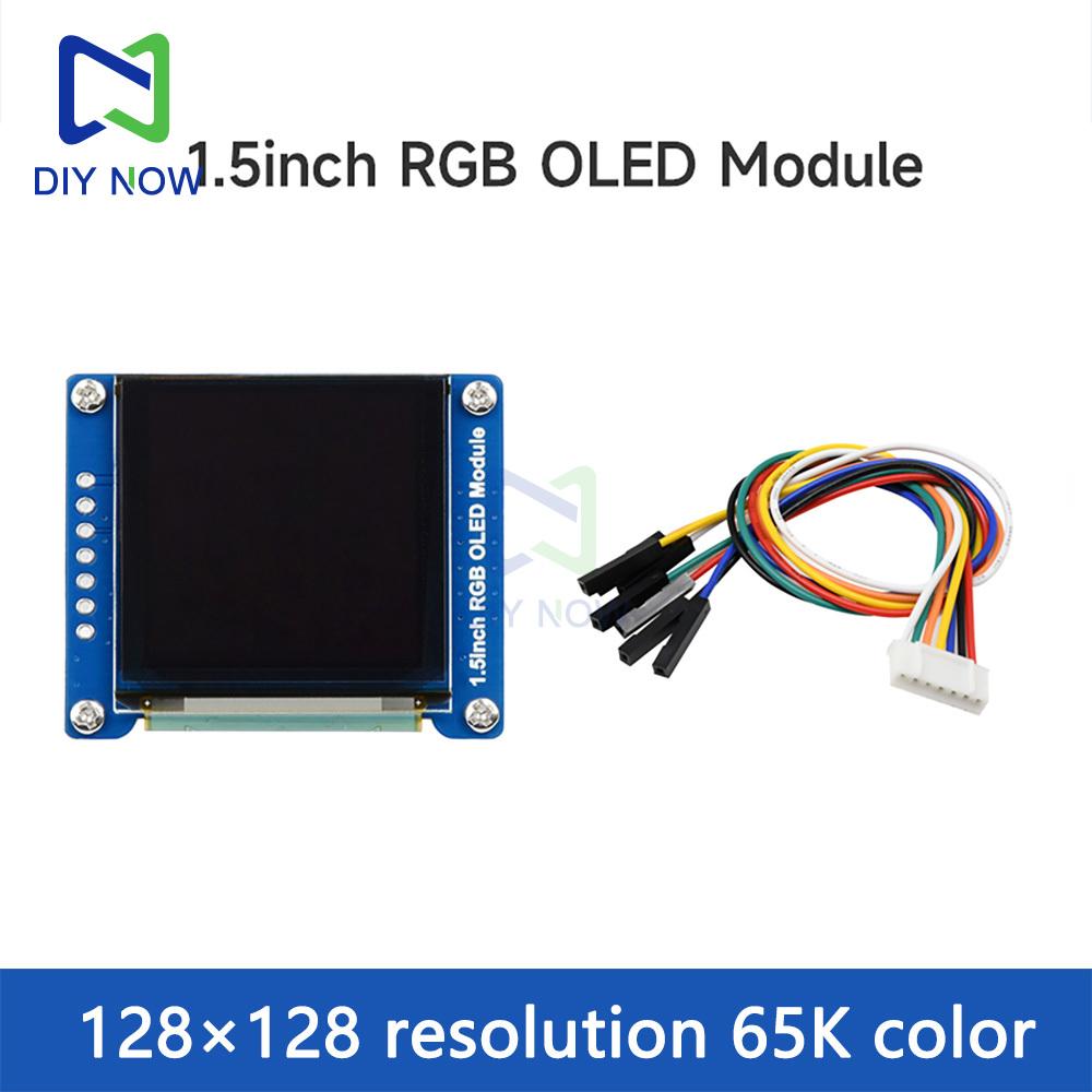 1.5-inch RGB OLED Module SSD1351 Display Expansion Board 128x128 Resolution 65K Colors for Raspberry Pi 4B for Jetson Nano