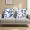 Marine animals Cushion Cover Multi-Scene Pillow Cover for Home & Car - Reversible, Soft & Durable for Daily Use