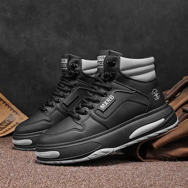 Fashion With Ties Warm Pads Black Dress Shoes For Men Boots Men's White Wedding Shoes Men's Luxury Brands Sneakers Sports