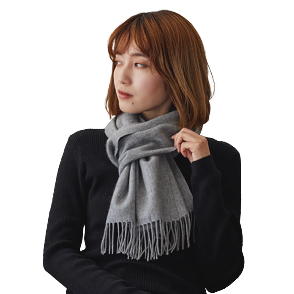 VITAFELICE Cashmere 100% Scarf, Women's, Xxs-30074z (Light Gray)