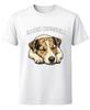 Sleeping Jack Russell Dog Illustration T-Shirt Terrier Pet Lover Unisex Tee