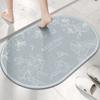 Luxury Flower Toilet Door Dirty and Easy To Take Care of Door Mat Toilet Bathroom Moisture-wicking Quick Drying Non-slip Foot Mat