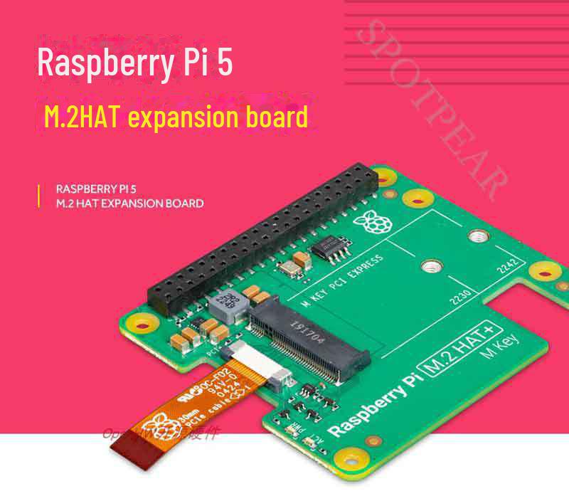 Raspberry Pi PCIe M.2 HAT with Hailo8 AI Kit for Pi5 (13/26 TOPS)
