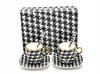 Porcelain Espresso Cups Set 80ml With Spoons Houndstoo Collection